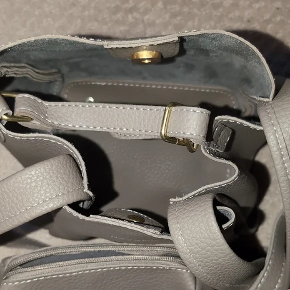 Gray Bucket Bag - Picture 3 of 5
